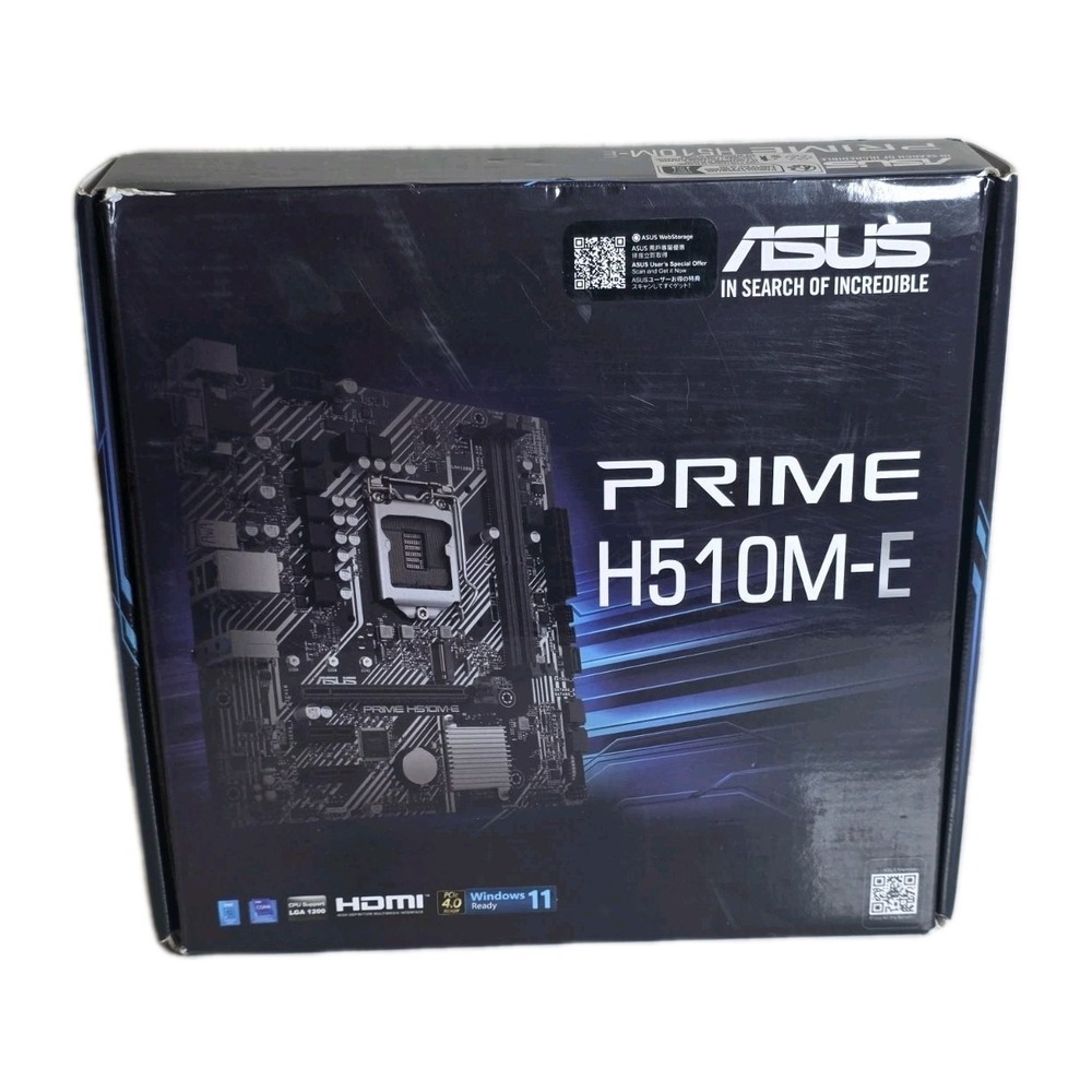 Asus Prime H510M-E Micro-ATX Motherboard Intel LGA 1200 DDR4 with I/O